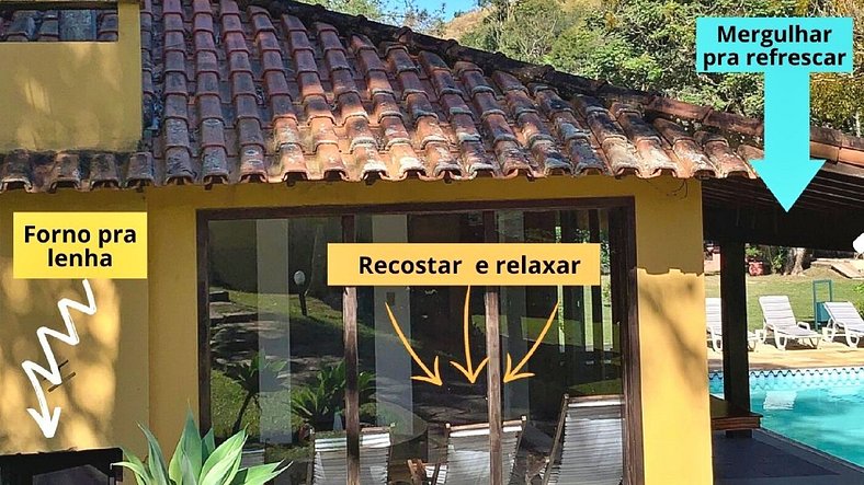 Hidromassagem em meio à natureza - Casa da Banheirinha